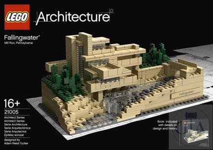 Lego ref 21005 / Architecture.  Set "Fallingwater"