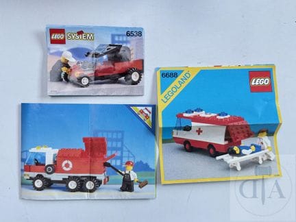 Lego vintage / Colección de 3 sets completos con m