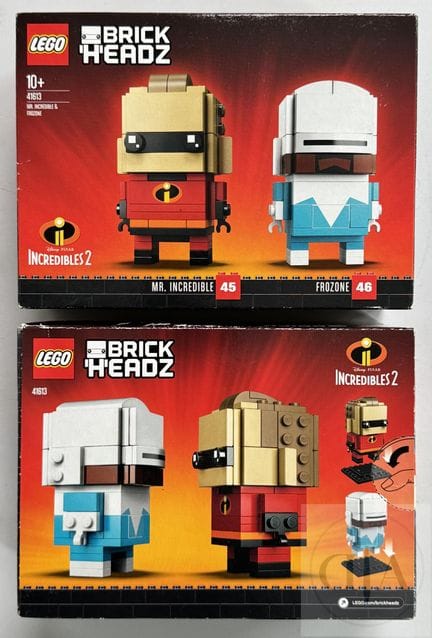 Lego ref 41613 / Brickheadz.  Paire de sets "Incre