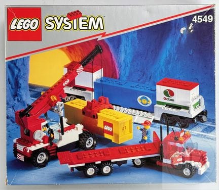 Lego ref. 4549 / Vagón contenedor.  Set publicado 