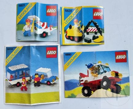 Lego vintage / Colección de 4 sets completos con m
