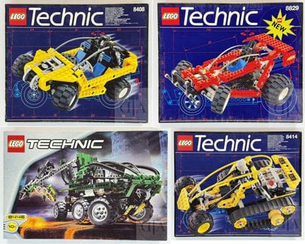 Lego Technic / Collection de 4 sets vintage comple