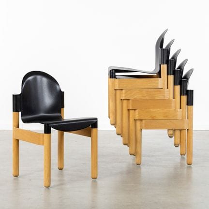 Gerd Lange (1931) “Flex” 6 sedie per Thonet.
(47 x