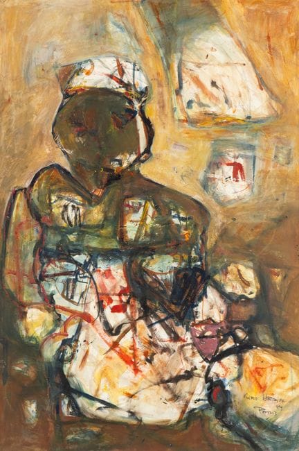 Kiro Urdin (1945) «Composición figurativa». Técnic