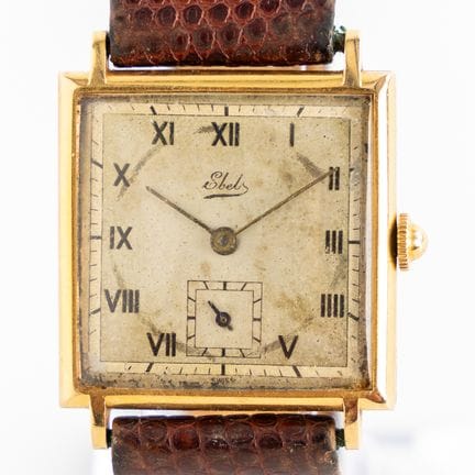 Ebel, orologio da uomo, oro 18 carati. Circa 1950.