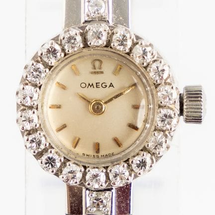 Omega, orologio da polso da donna. Oro bianco 18 c