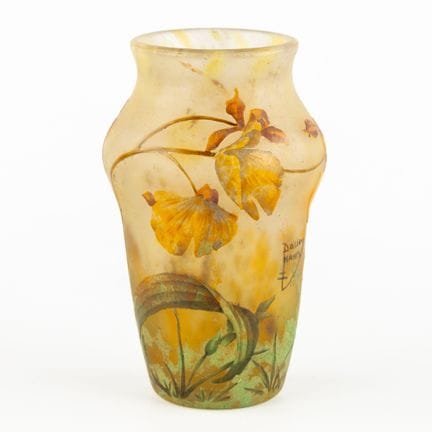 Daum Nancy, “Vaso con decorazione a orchidee”, vet