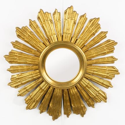 Deknudt, specchio “sunburst” in stile Mid-Century,