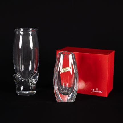 Baccarat, Magnolia e Bouton D'Or, due vasi. Crista