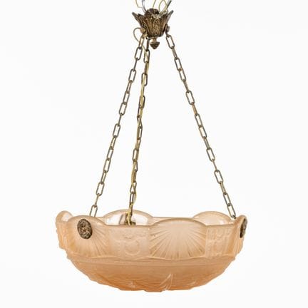 Muller Frères Lunéville, lampada a sospensione, ve