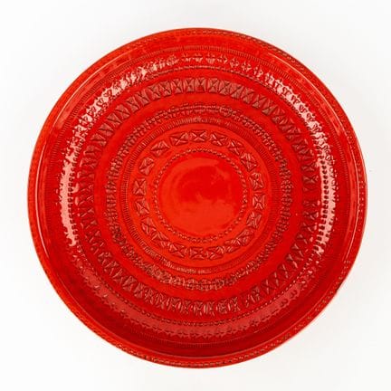 Bitossi, a large 'Rimini Red' bowl, glazed ceramic