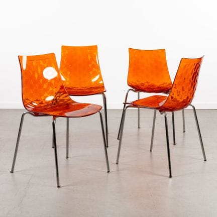 Calligaris, ICE, set di quattro sedie da pranzo, p