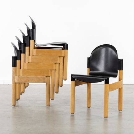 Gerd Lange (1931) “Flex” 6 sedie per Thonet.
(47 x