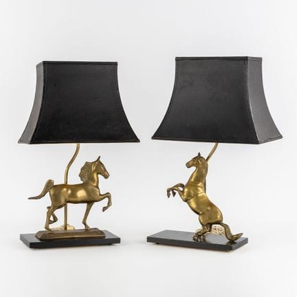 Deknudt (attribuito) – coppia di lampade da tavolo