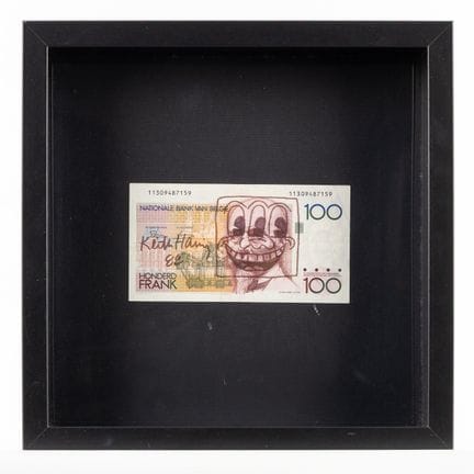 Attribué à Keith Haring (1958-1990) « 100 francs b