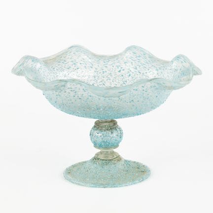 Murano, une « tazza » ou bol sur pied avec décor «