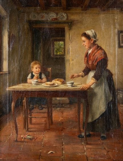 Gabriel Decamps (1803–1860) (Attr.) 'Le Petit Déje
