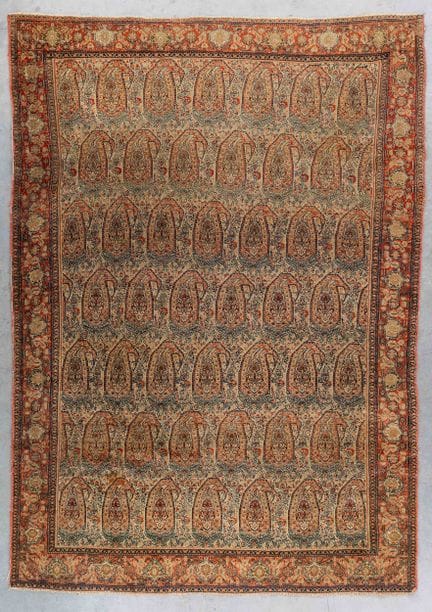 Tapis oriental tissé à la main, Seneh, Iran (189 x