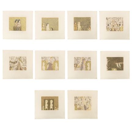 Felix Waske (1942) « Journey to Soul », 10 gravure