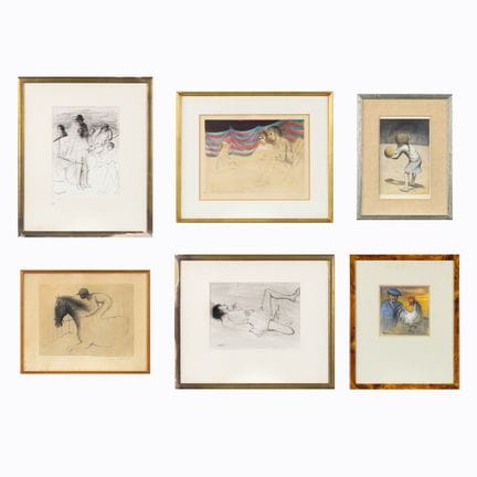 Roland Devolder (1938), six œuvres sur papier, don