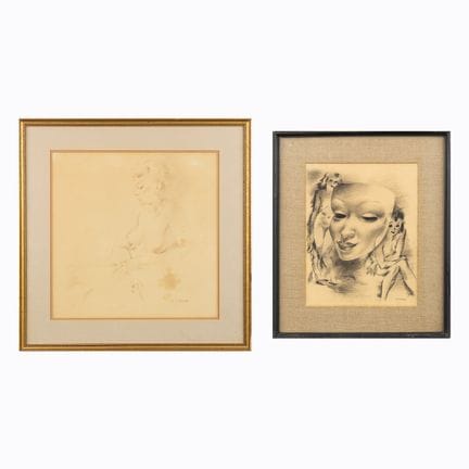 Raphael De Buck (1902–1968) « Nu assis » et « Nus 