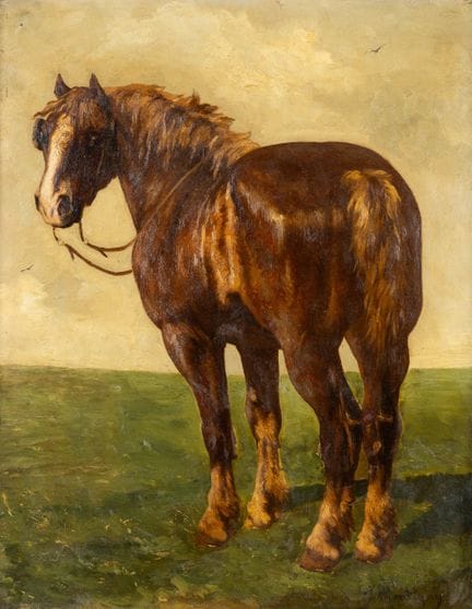 Jules Léon Montigny (1847–1899), « Un cheval de fe