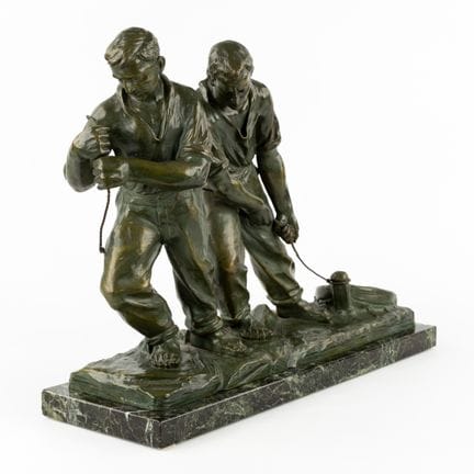 Johannes Dommisse (1878–1955) « Les Haleurs », bro