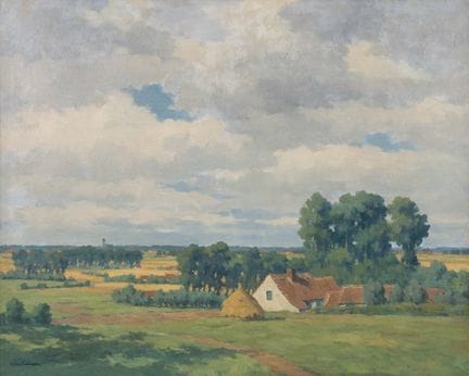 Karel Van Lerberge (1889–1953) 'Polder Landscape w