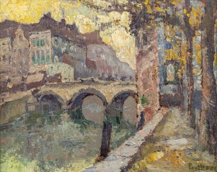 Paul Leduc (1876-1943) 'Soir à Malin', oil on pane