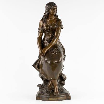 Auguste Moreau (1834-1917) « Mignon », spelter pat