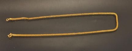 Collana in oro giallo 750 con maglia a catena. 
Pe