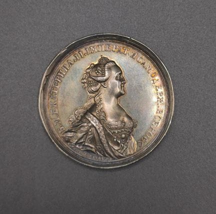 Medaglia d'argento con l'effigie dell'imperatrice 