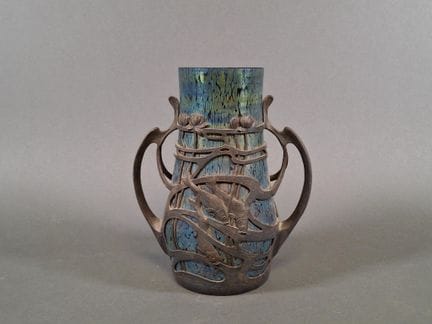 Nello stile di Joan LOETZ
Vaso a balaustra in vetr