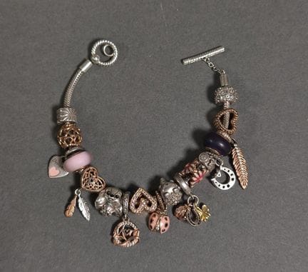 Pandora, bracelet en argent 925 millièmes maille s