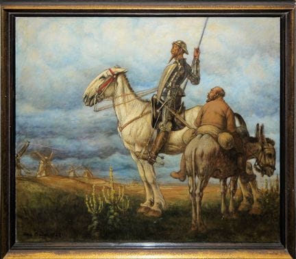 Carl Baum, Don Chisciotte e Sancho Panza scoprono 