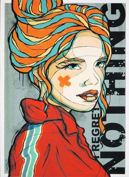 El Bocho, "I Regret Nothing", stampa artistica fir