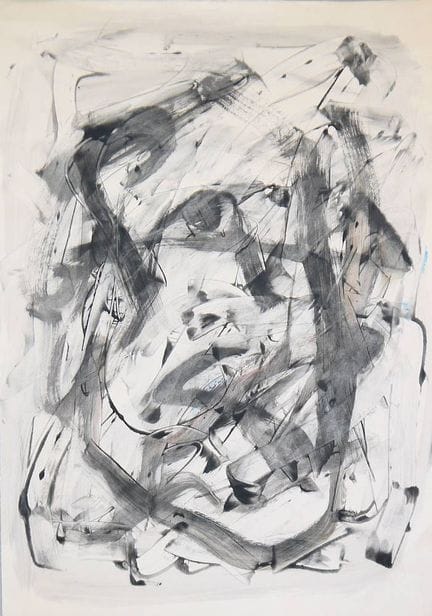 K.O. Götz zugeschr., Ohne Titel, Gouache laviert u