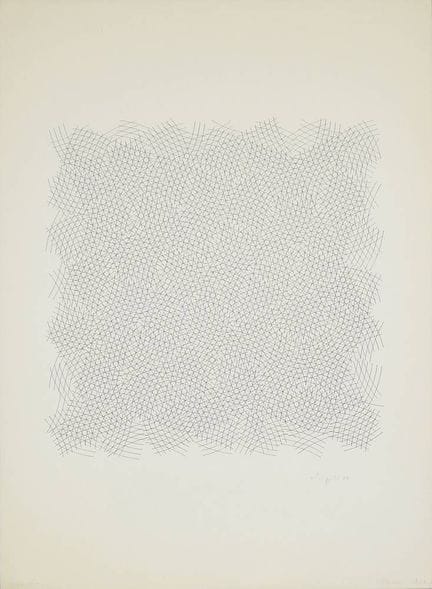 Uli Pohl, Sans titre, sérigraphie signée de 1969
U