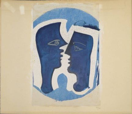 Georges Braque, "Le Couple", litografia a colori n