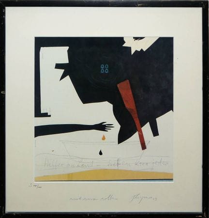 Felix Droese, "Vento Acqua Nuvole", stampa offset 