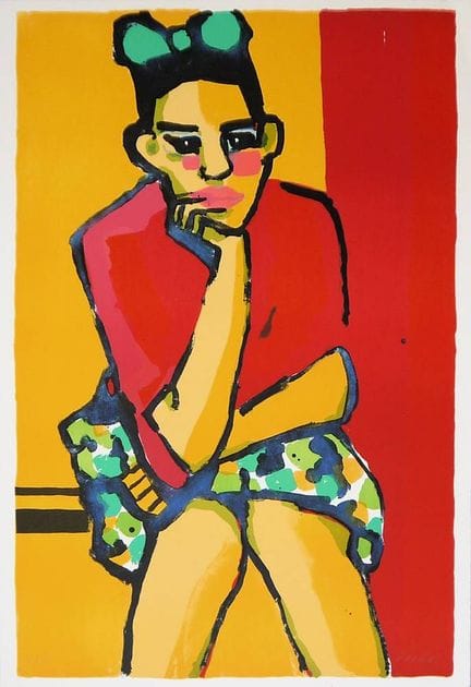 Gernot Kissel, portrait, nu et paysage, 3 lithogra