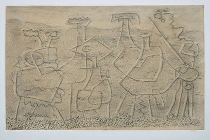 Willi Baumeister, Figures abstraites archaïques, g