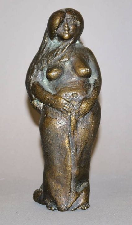 Waldemar Grzimek, “Nudo femminile voluttuoso con f