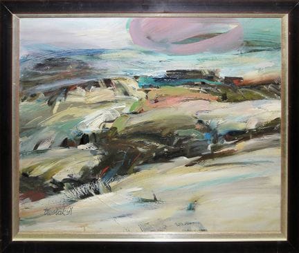 Bozena Lesiak, "Snieg II" (Schnee), Ölgemälde von 