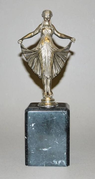 Paul Howard Manship, Danseuse, bronze argenté
Paul