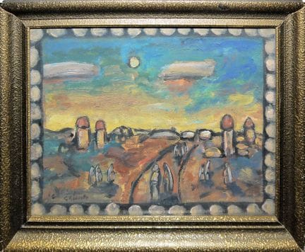Attribué à Georges Rouault, Paysage biblique (Past