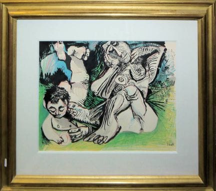 D'après Pablo Picasso, « Femme et jeune garçon nus