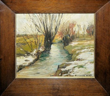 Ferdinand Barth, Paesaggio del Bach, dipinto a oli