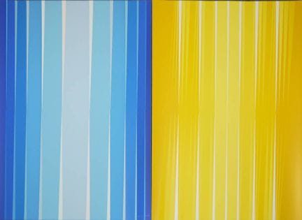 Lothar Quinte, Composition en jaune et en bleu, 2 