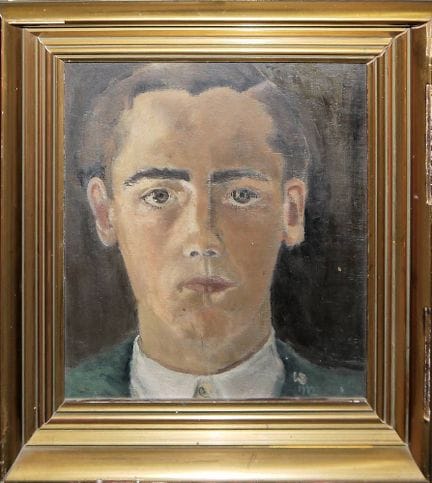 Wilhelm Sauter, autoportrait de jeunesse de 1912 &
